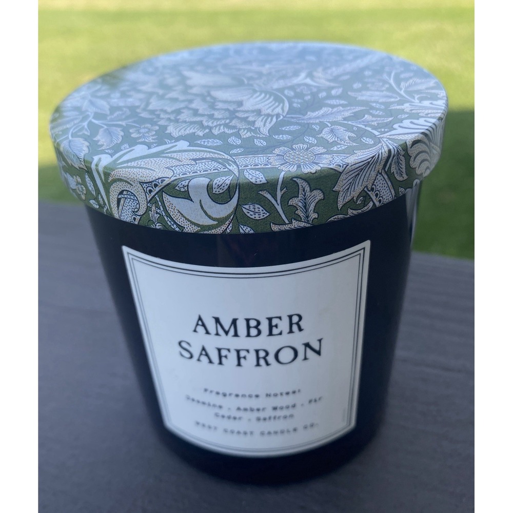 Leoben Co Amber & Saffron Vegan Soy Wax Candle 9oz  BRAND NEW